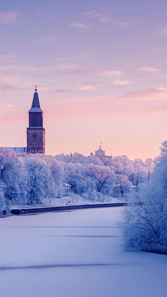 1290x2796 frosty finland 8k - nature iPhone Wallpaper