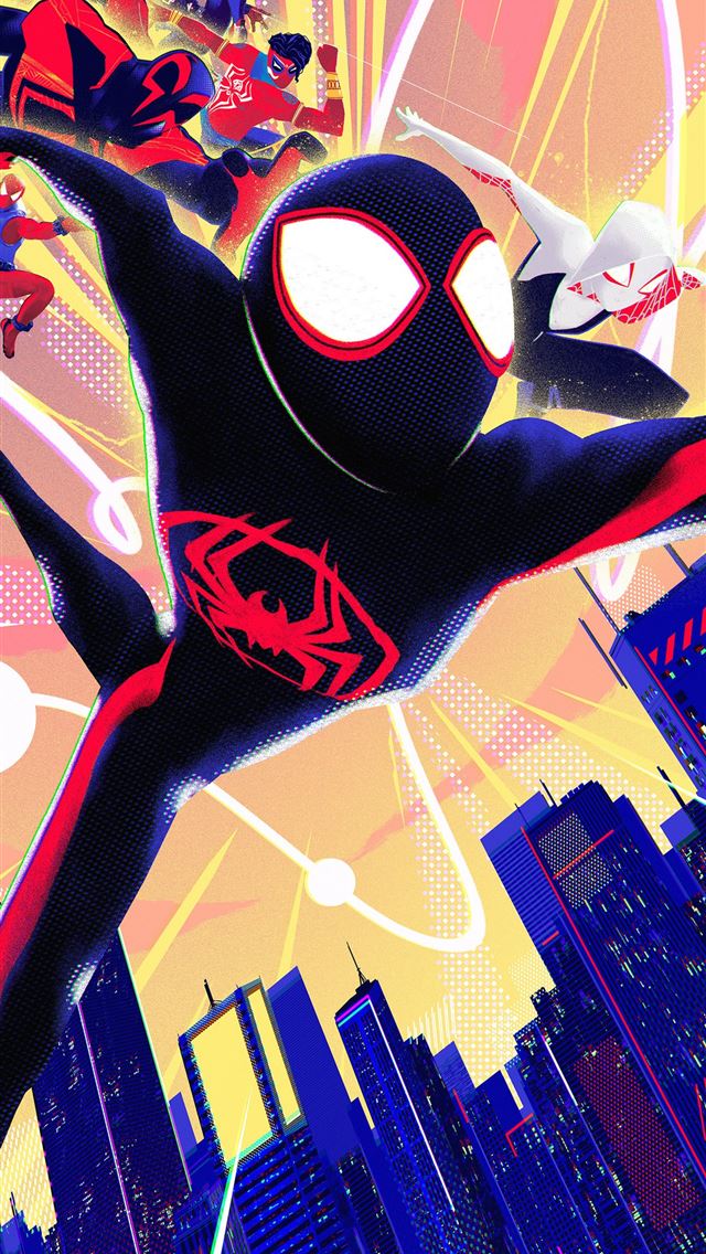 1290x2796 spider man across the spider verse ultra 8k - movies iPhone Wallpaper