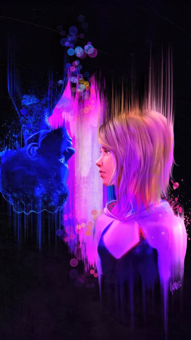 1290x2796 miles and gwen story - movies iPhone Wallpaper