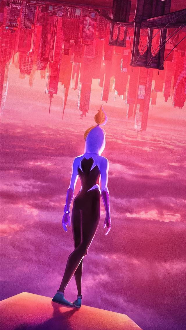 1290x2796 gwen stacy spiderman across the spiderverse -  iphone 14 Wallpaper