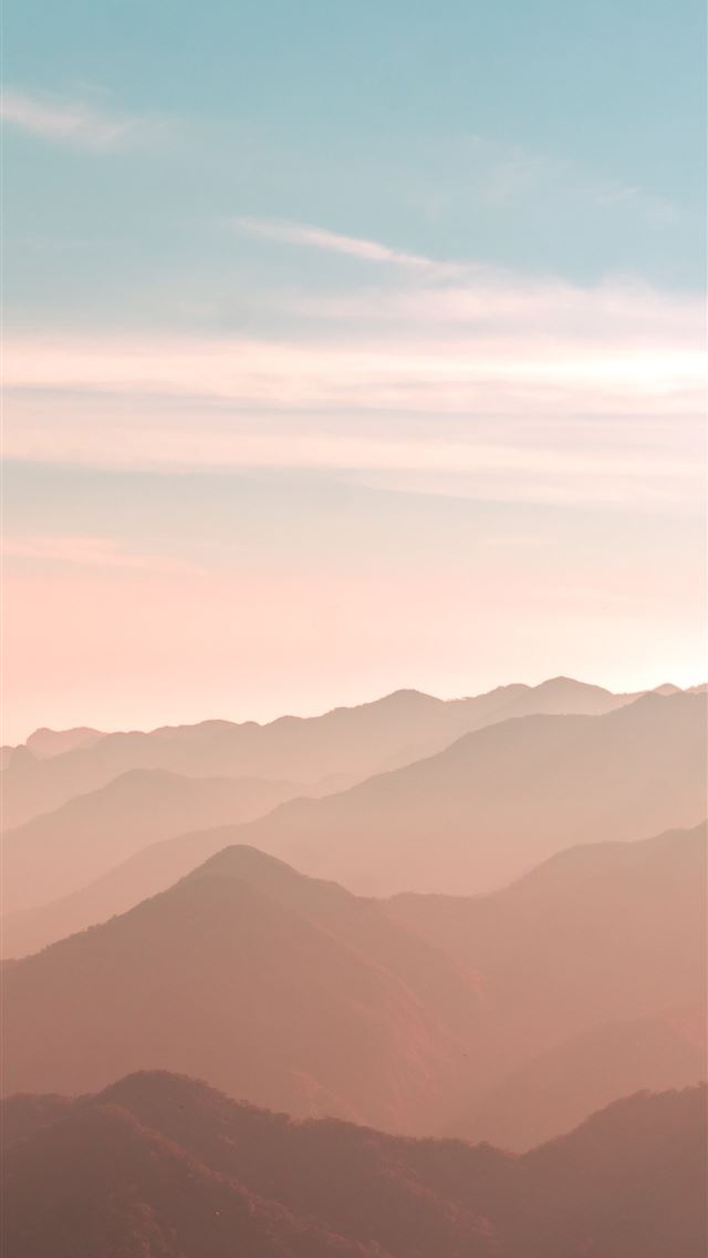1290x2796 early morning mountains scenery - nature iPhone Wallpaper