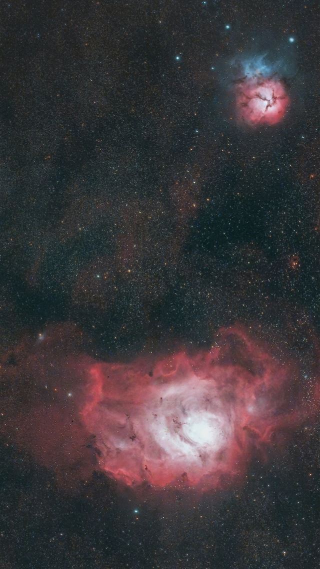 1290x2796 red and black galaxy illustration - outer space iPhone Wallpaper