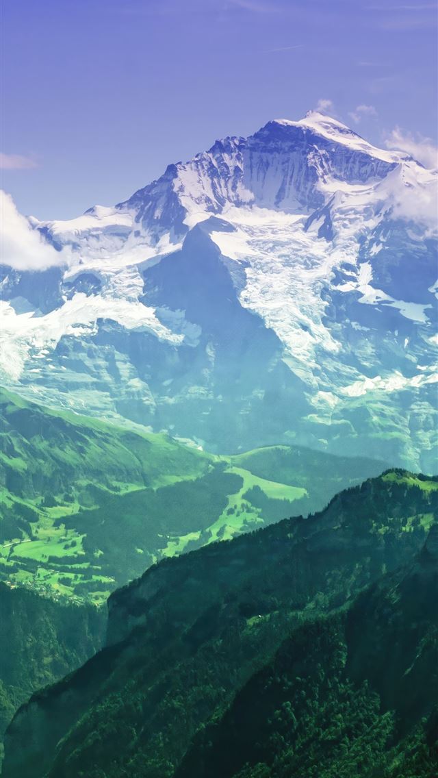 1290x2796 the mighty jungfrau bernese alps switzerland 5k - nature iPhone Wallpaper
