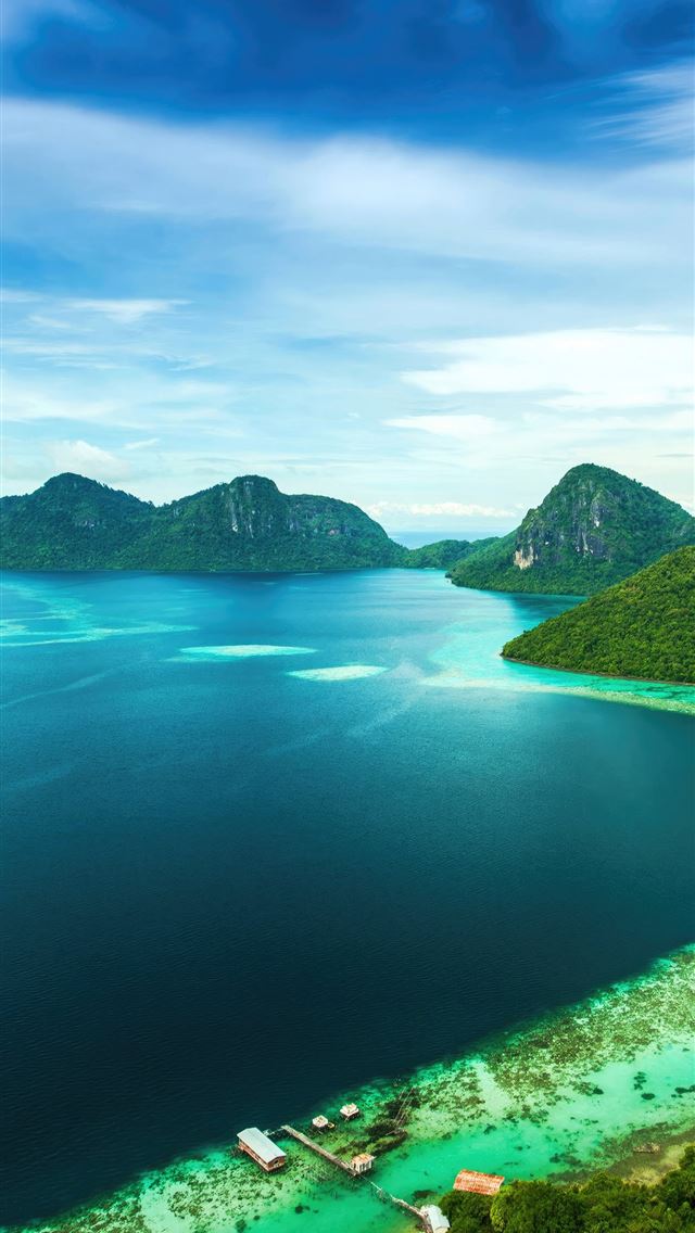 1290x2796 tropical landscape island 5k - nature iPhone Wallpaper