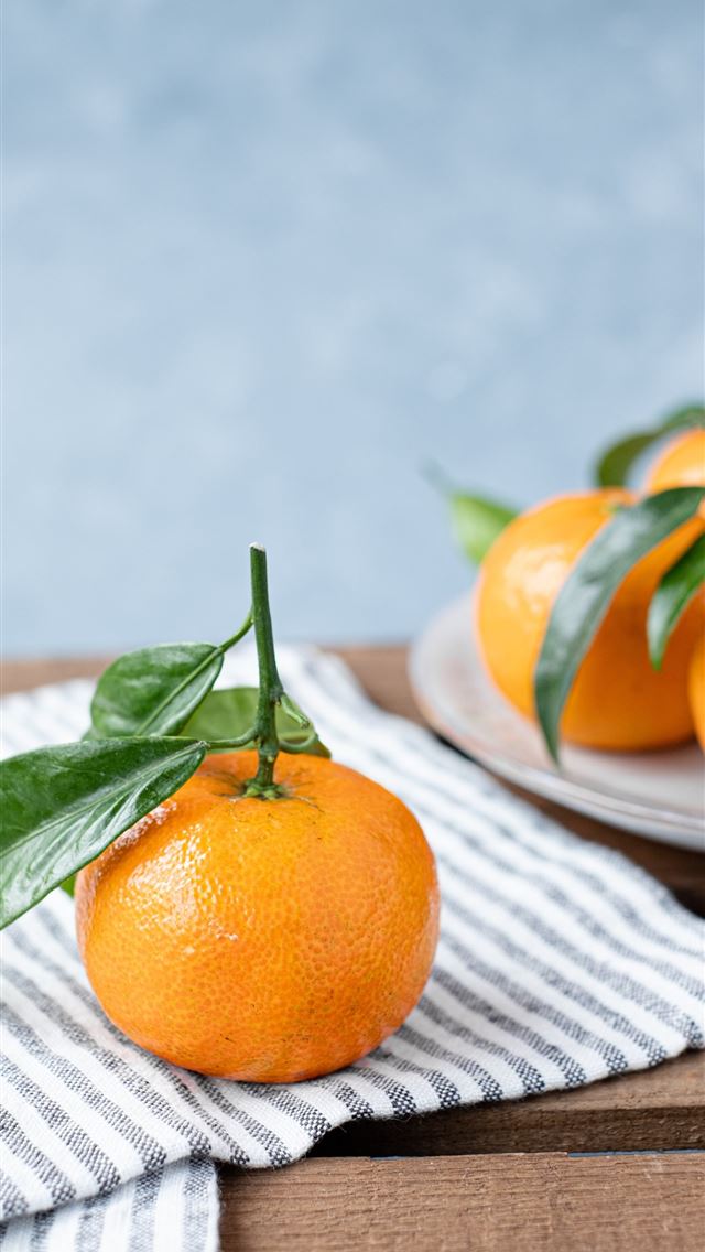 1290x2796 orange fruit on white table cloth - life iPhone Wallpaper