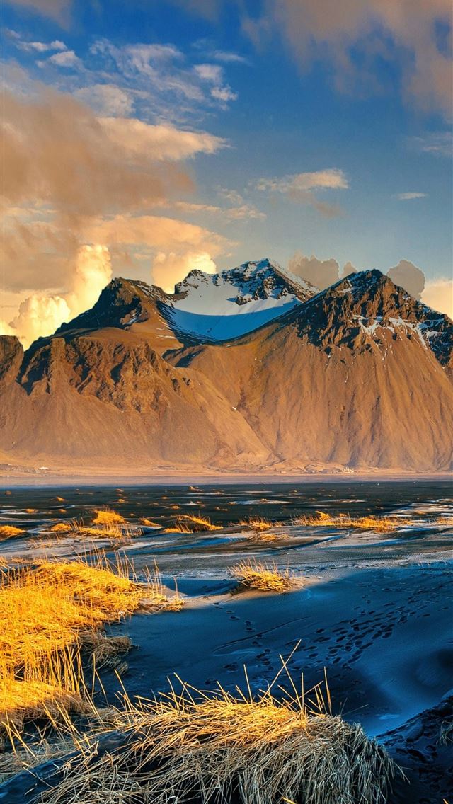 1290x2796 vestrahorn mountains stokksnes iceland - nature iPhone Wallpaper
