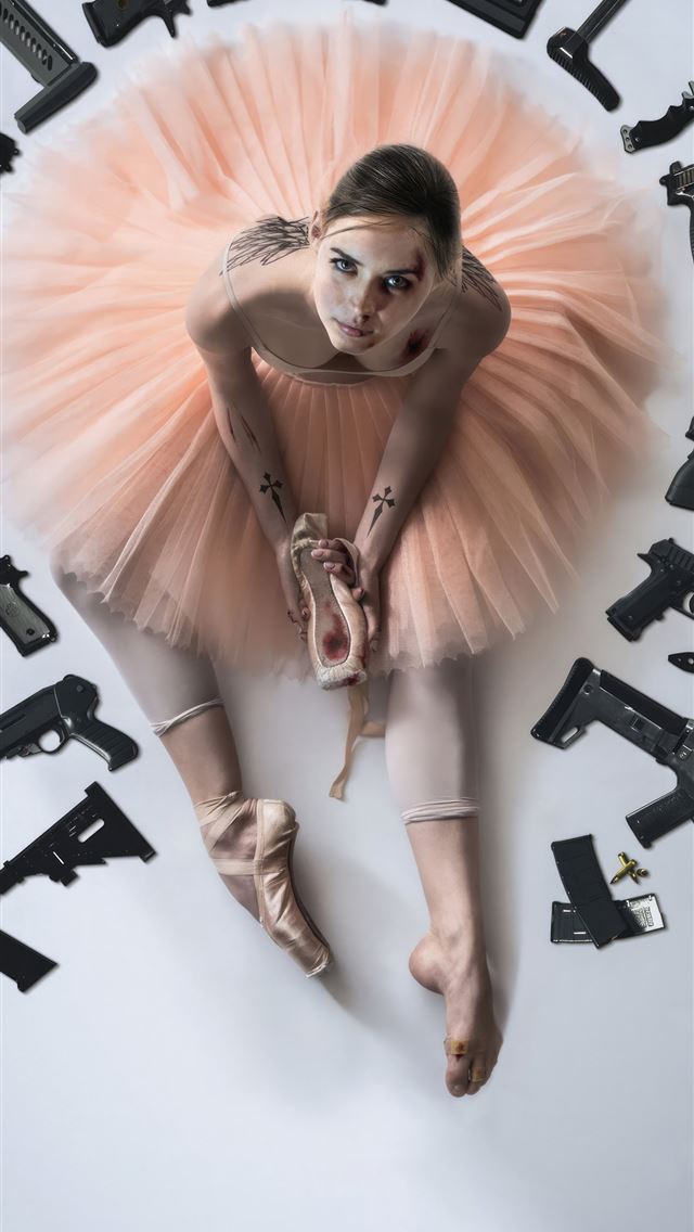 1290x2796 ballerina 2024 - movies iPhone Wallpaper