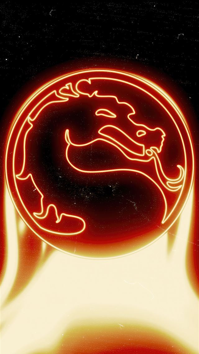 640x1136 mortal kombat 1 logo dark 5k -  iPhone Wallpaper
