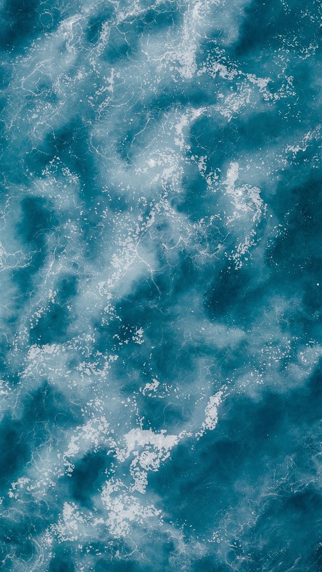 1290x2796 white and blue abstract painting - teal iPhone Wallpaper