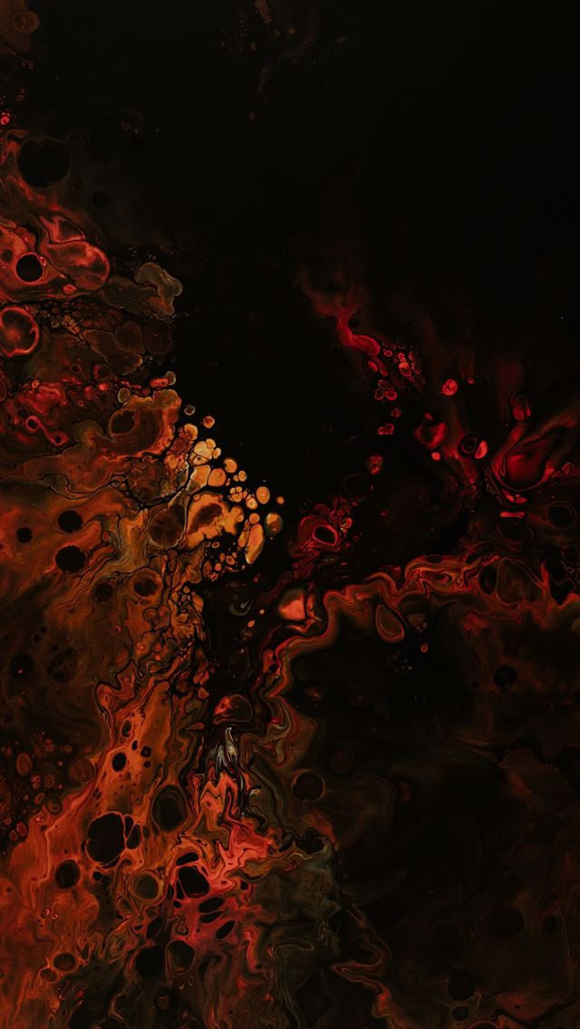 1290x2796 a black background with red and yellow swirls -  iphone 14 Wallpaper