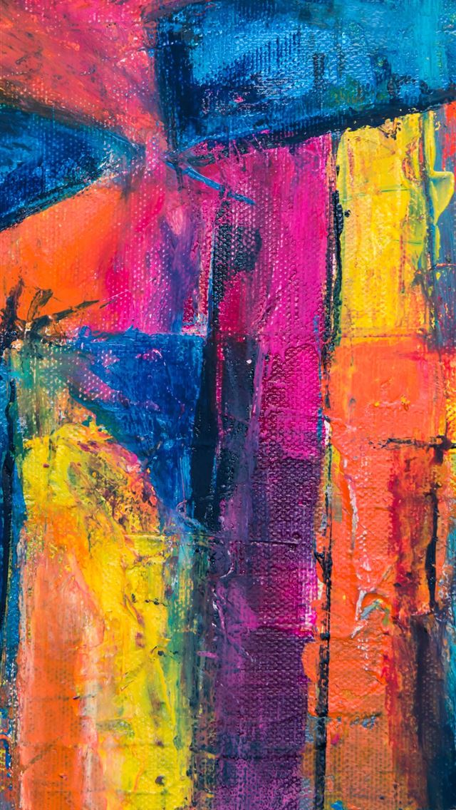 1290x2796 multicolored painting - creative iPhone Wallpaper