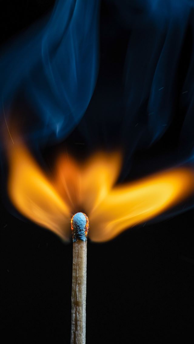 1290x2796 lighted match - fire iPhone Wallpaper