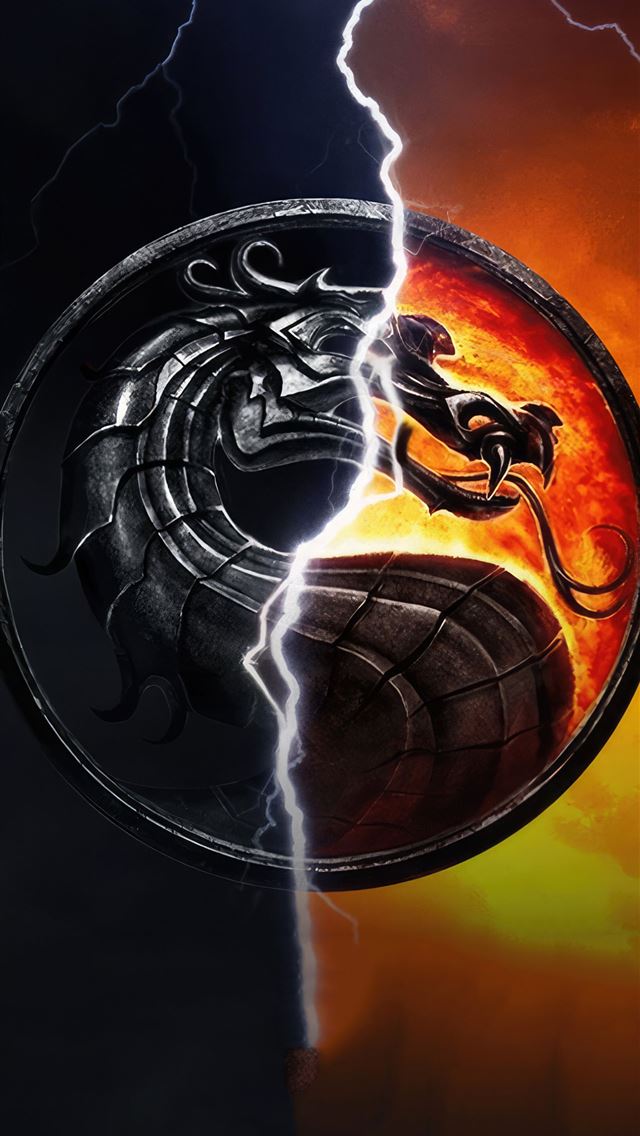 1290x2796 mortal kombat mobile logo -  iphone 14 Wallpaper