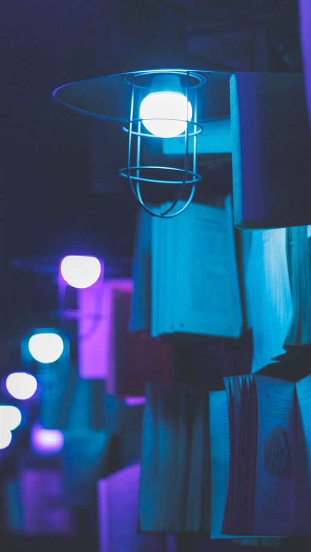 1290x2796 white LED bulb in the dark - pink iPhone Wallpaper