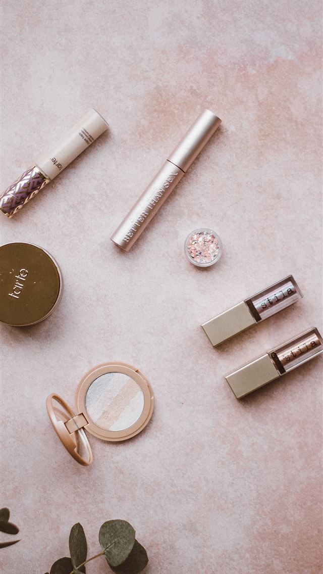 1290x2796 assorted cosmetic products - makeup iPhone Wallpaper