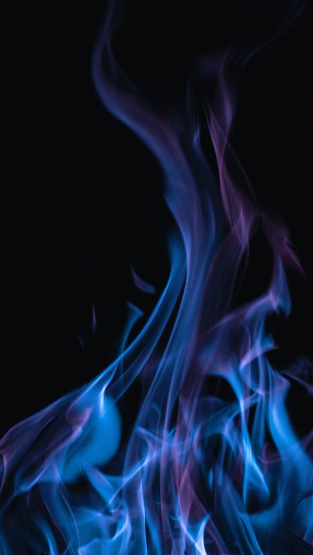 1290x2796 blue and purple flame - fire iPhone Wallpaper