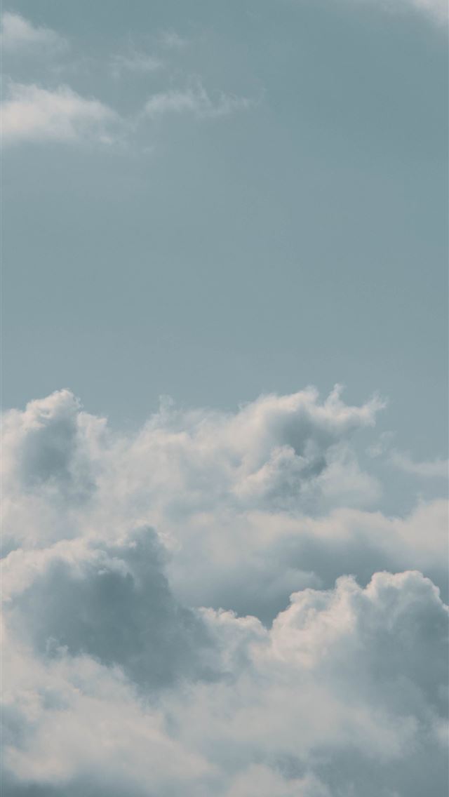 1290x2796 white clouds - sky iPhone Wallpaper
