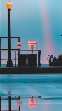 shallow focus photography of black street lamp pos... wallpaper