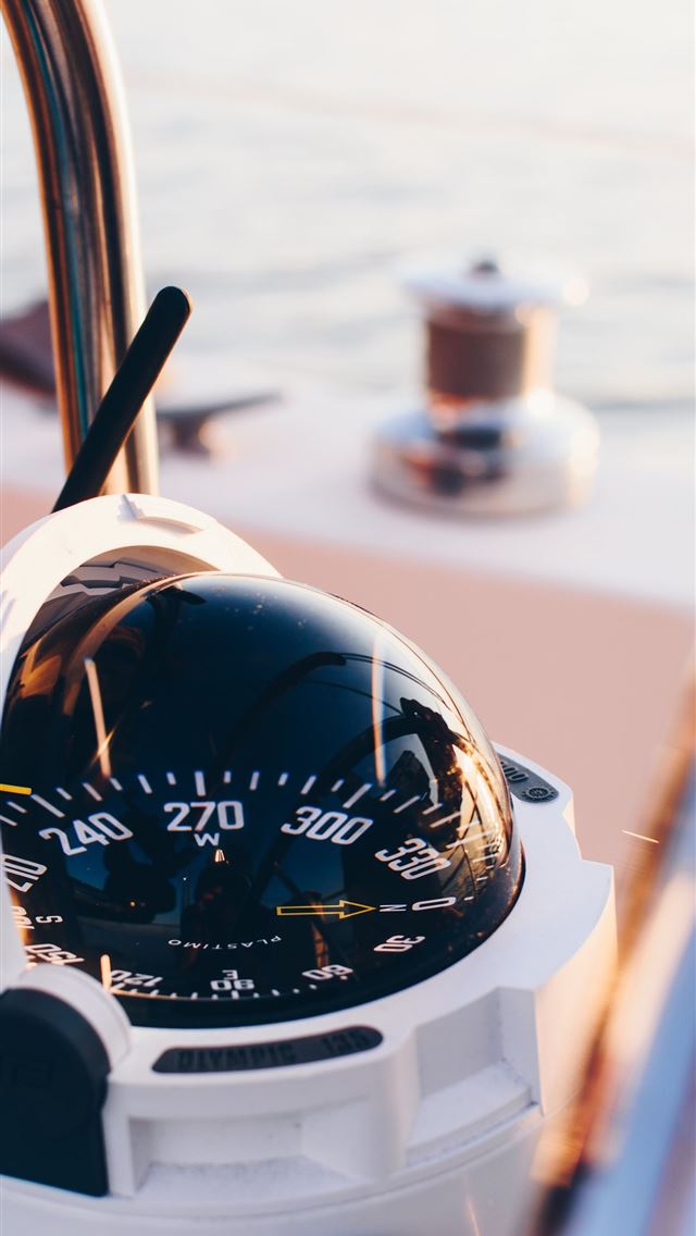 640x1136 white and black compass pointing at 0 shallow focu... -  iPhone Wallpaper