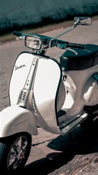 white and black motor scooter wallpaper