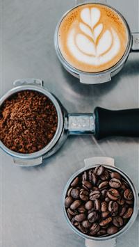 flat lay photography of coffee latte ground coffee... wallpaper