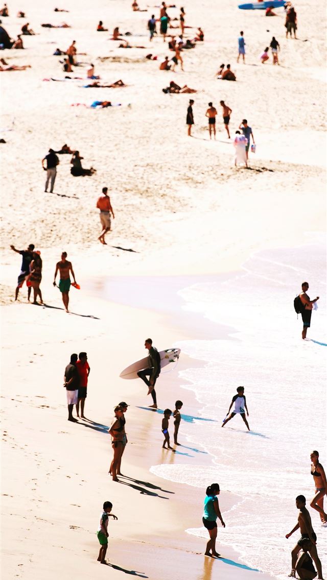 1290x2796 people on beach during daytime - summer iPhone Wallpaper