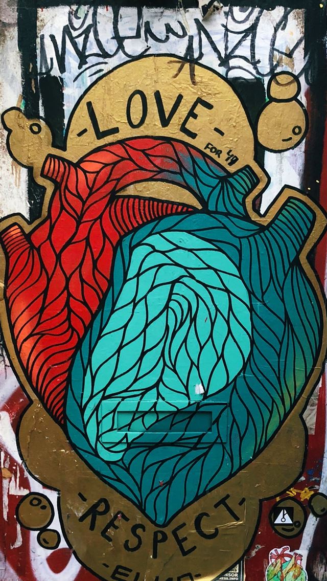1290x2796 Love Respect painting - love iPhone Wallpaper