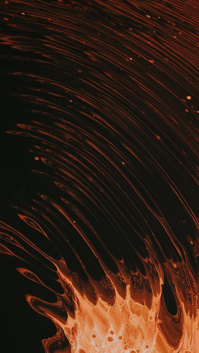 1290x2796 orange and black abstract painting - fire iPhone Wallpaper