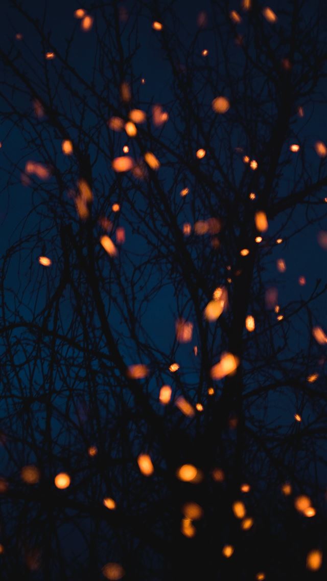 1290x2796 yellow and black string lights -  iphone 15 Wallpaper