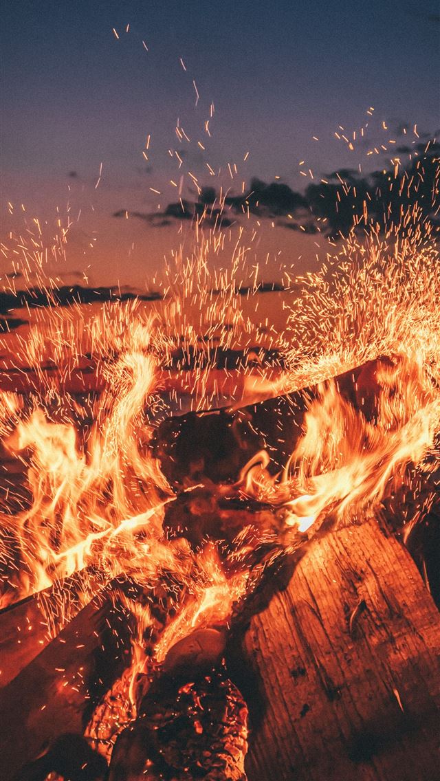 1290x2796 time lapse photography of fire - summer iPhone Wallpaper