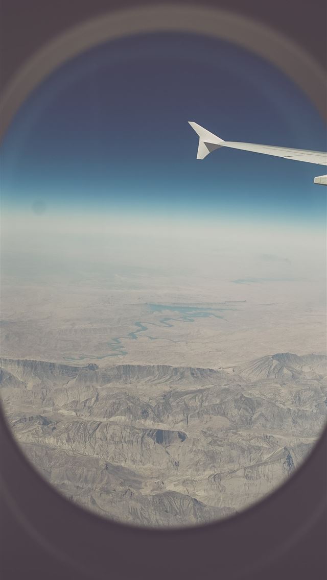 1290x2796 view of mountains from airplane window - turkey iPhone Wallpaper