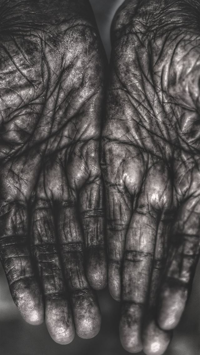 1290x2796 grayscale photo of human palms -  iphone 15 Wallpaper