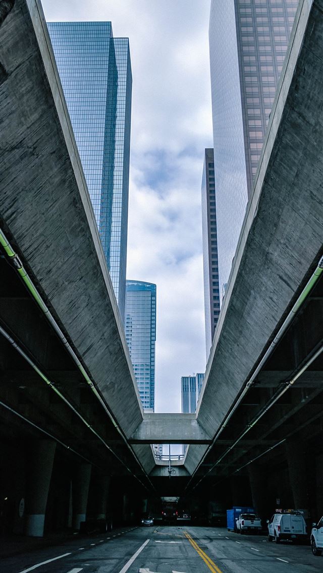 640x1136 underground highway at city during daytime -  iPhone Wallpaper