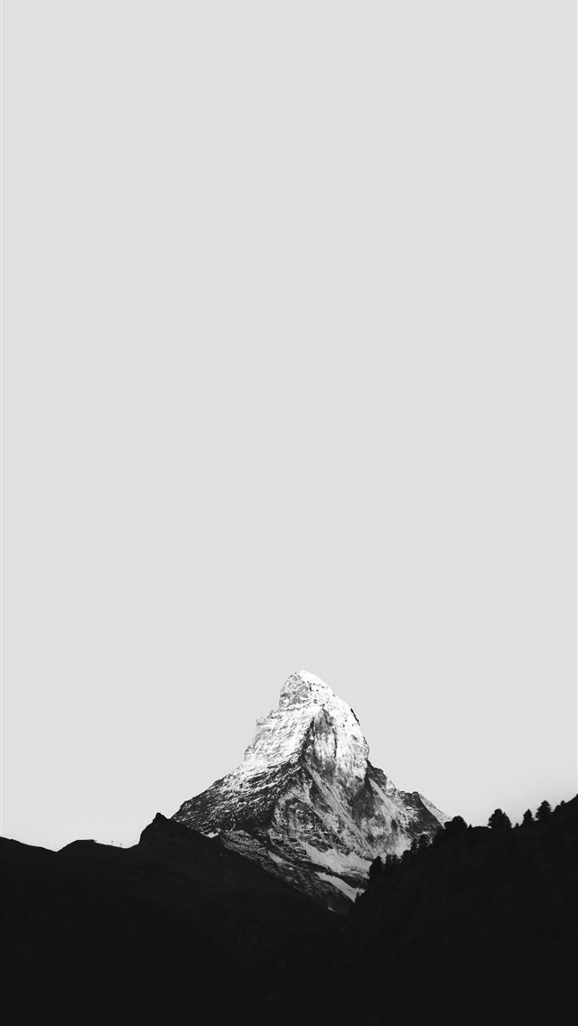 1290x2796 grayscale photo of mountain range - mountain iPhone Wallpaper