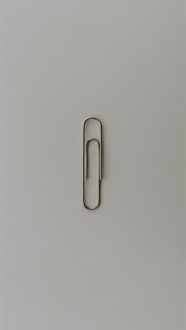 1290x2796 gray paper clip - simple iPhone Wallpaper