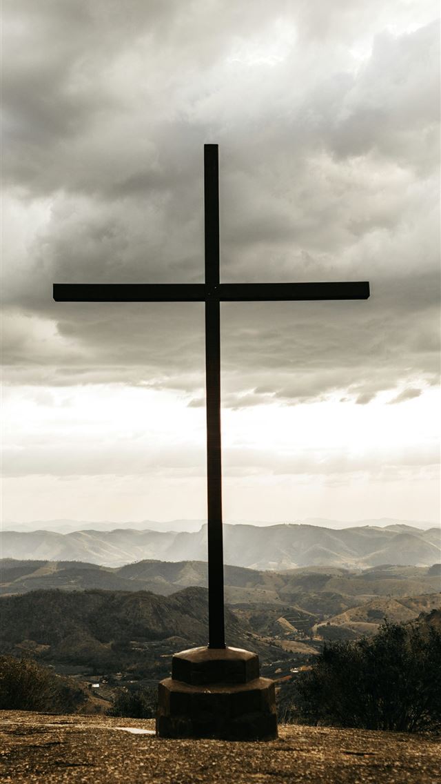 1290x2796 black cross outdoor during daytime -  iphone 15 Wallpaper