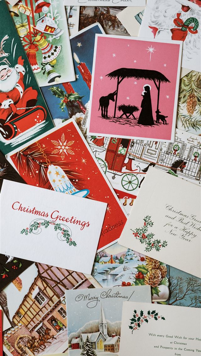 1290x2796 assorted greeting cards - paper iPhone Wallpaper