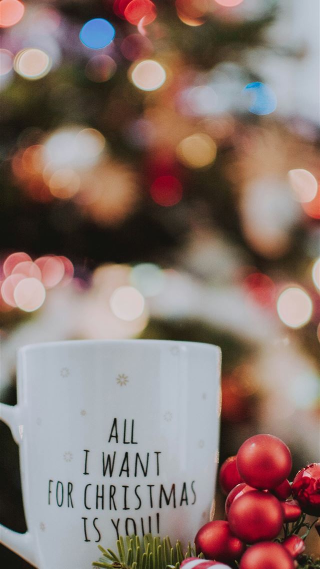 1290x2796 white and black text ceramic mug beside candy cane -  iphone 15 Wallpaper