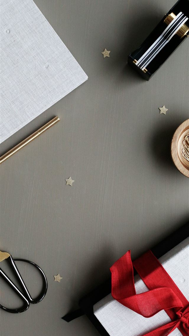 1290x2796 stainless steel scissors with black handle on gray... -  iphone 15 Wallpaper