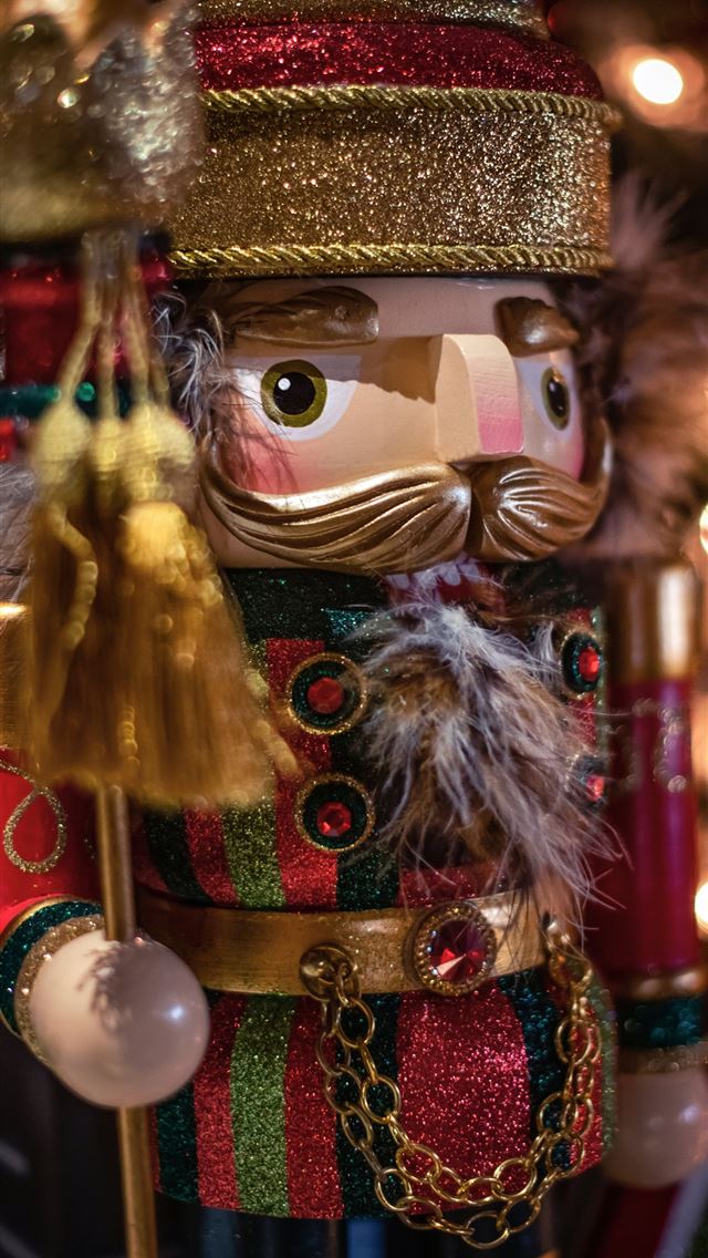 1290x2796 nutcracker figurine - sparkle iPhone Wallpaper