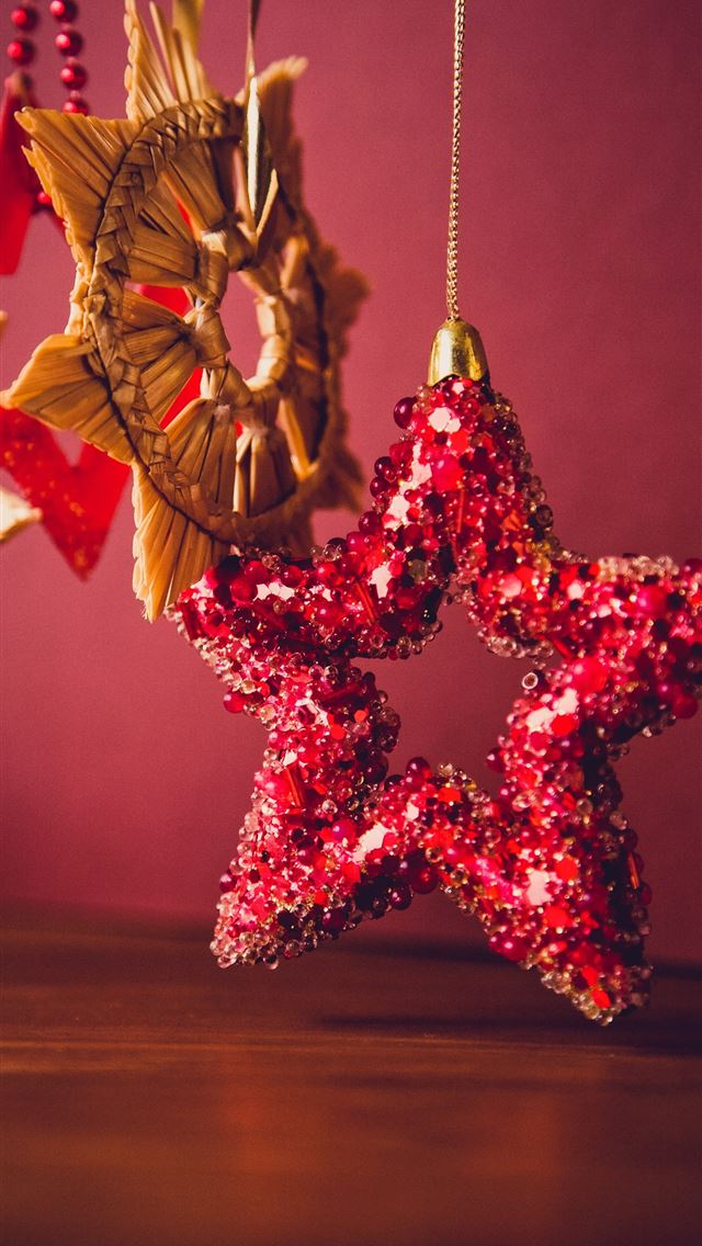 1290x2796 red sequined star handing decor - dragon iPhone Wallpaper