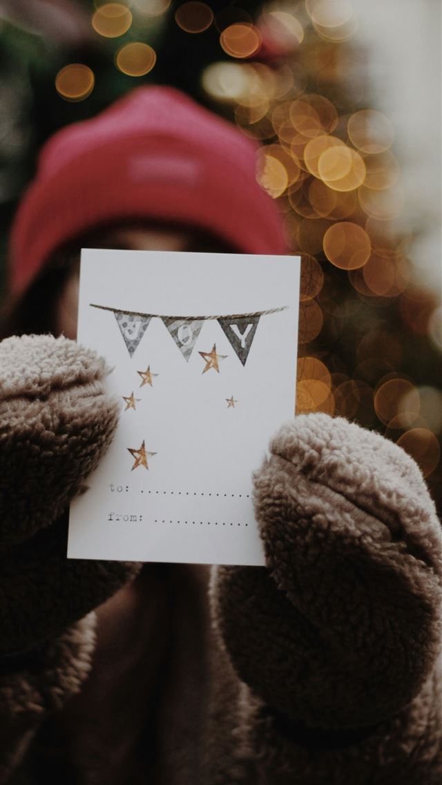 1290x2796 white star print card - winter iPhone Wallpaper