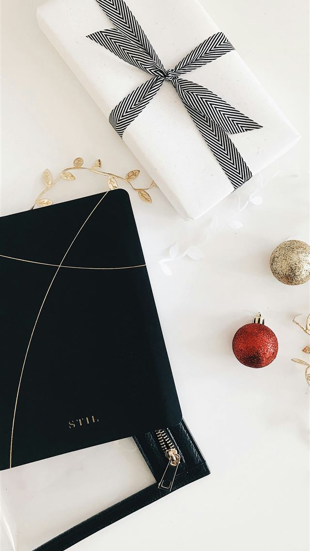 1290x2796 white box beside baubles - marble iPhone Wallpaper