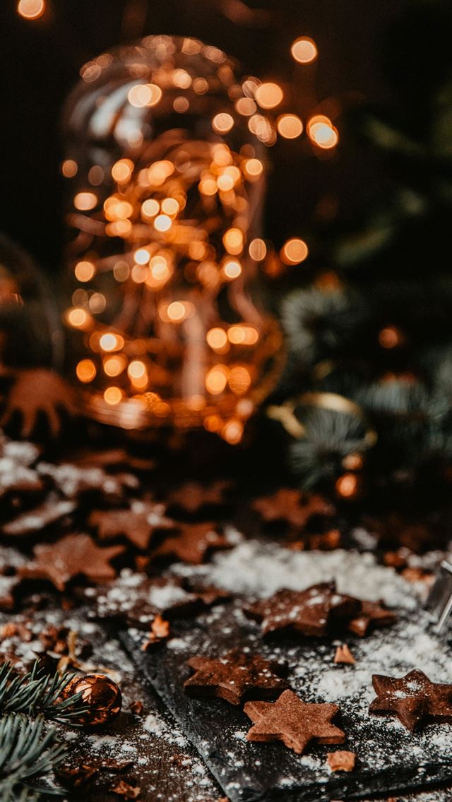 1290x2796 yellow string lights on tree -  iphone 15 Wallpaper