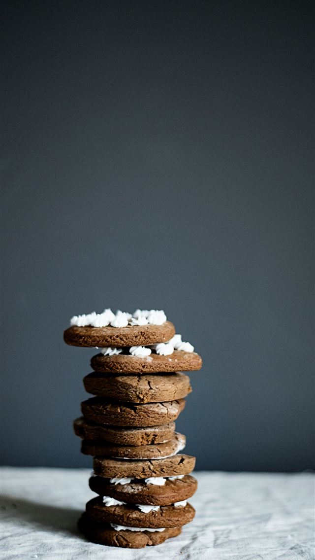 1290x2796 stacked cookies on grey surface - grey iPhone Wallpaper
