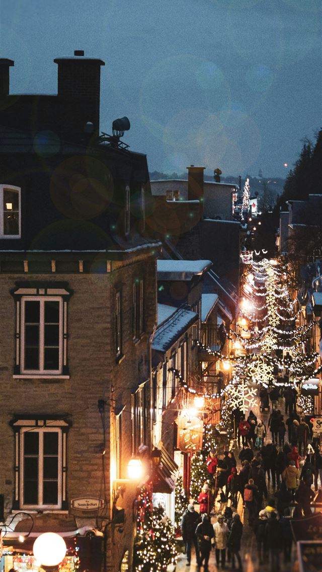 1290x2796 people walking on street during night time -  iphone 15 Wallpaper