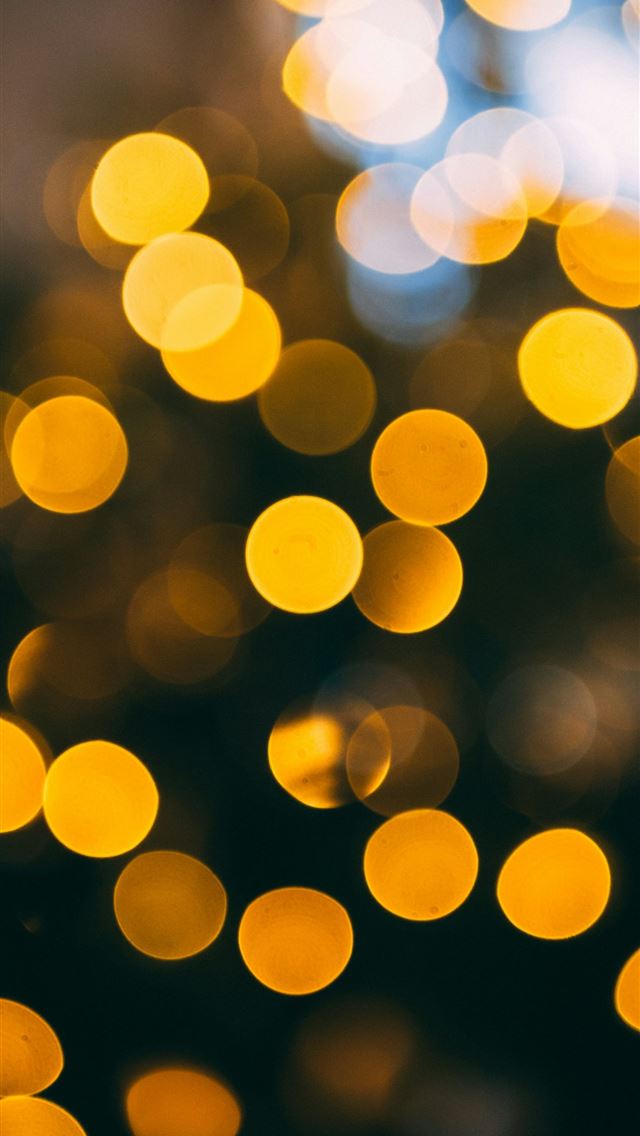 1290x2796 Bokeh photography of yellow lights - yellow iPhone Wallpaper