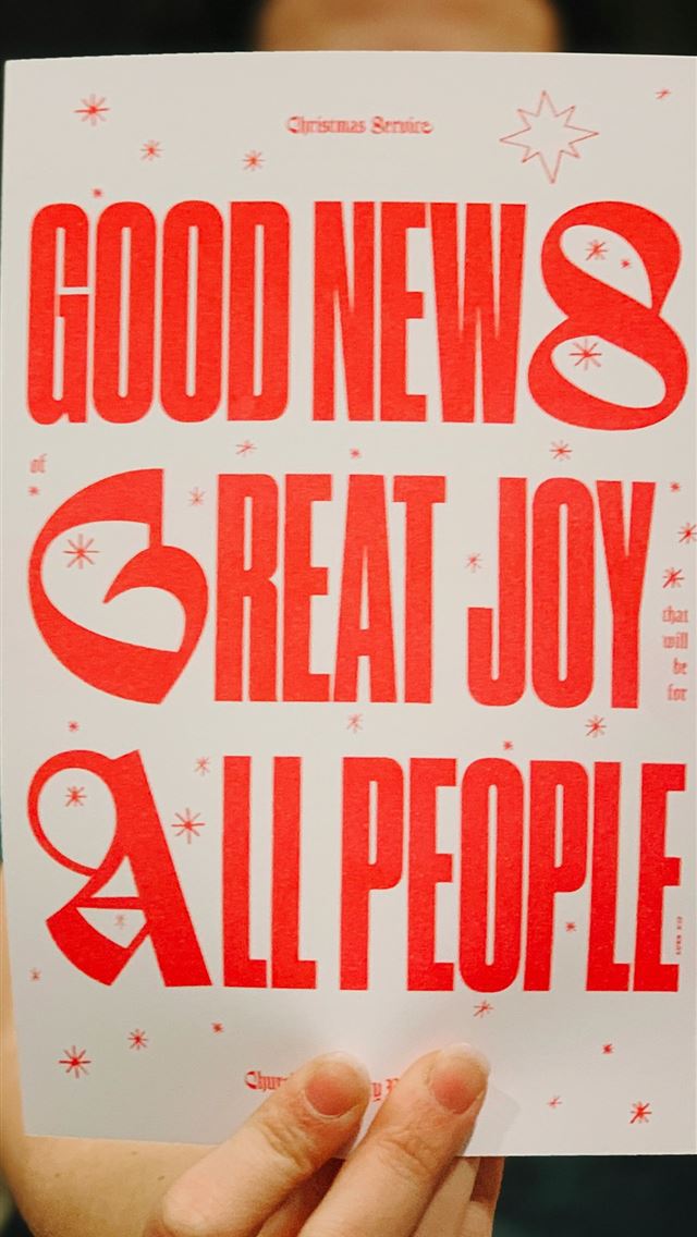 1290x2796 Good News Great Joy All People poster -  iphone 15 Wallpaper