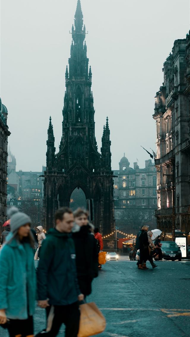 1290x2796 people walking near buildings during daytime - city iPhone Wallpaper