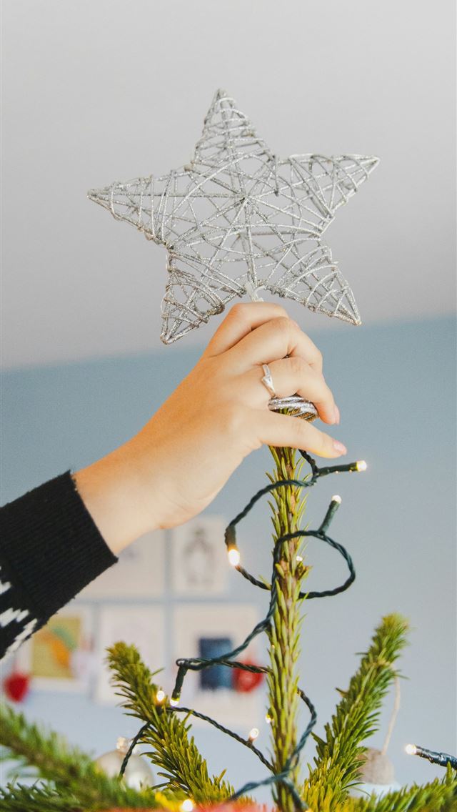 1290x2796 green Christmas tree decor -  iphone 15 Wallpaper